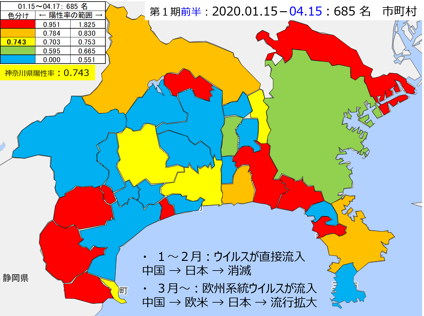 神奈川県の第１波前半